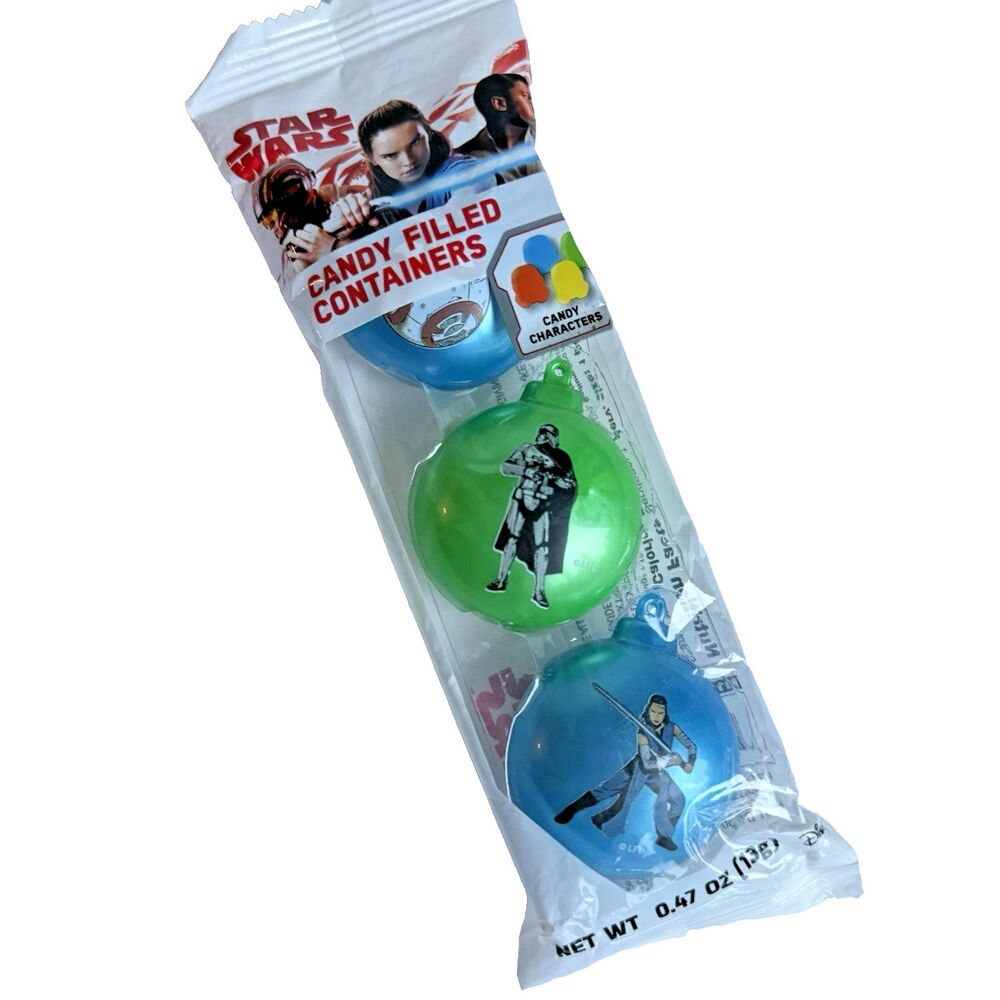 Star Wars Xmas Plastic Ornaments Fillable Stocking Stuffer BB8 Storm Trooper Rey